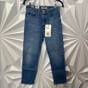 Levi’s Wedgie straight fit high rise mid wash sz 26 x 28